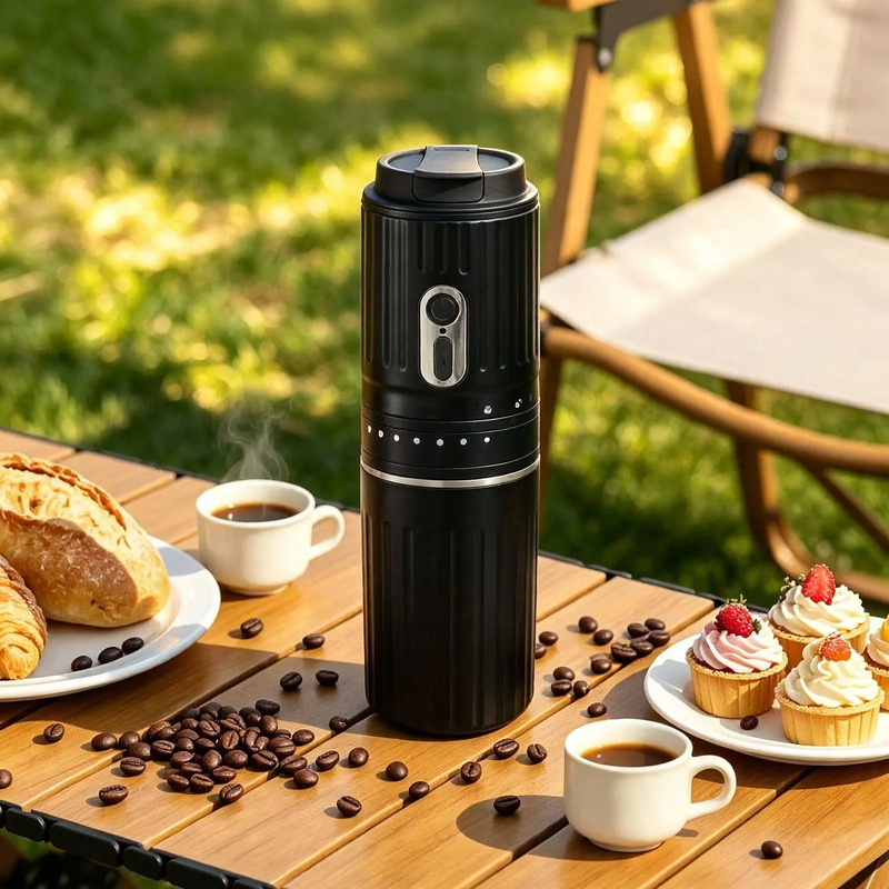 Portable espresso machine with grinder, model ABS — product view 4