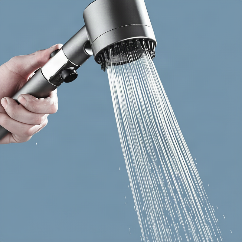 Multifunctional shower head with LED and massage function — product view 2