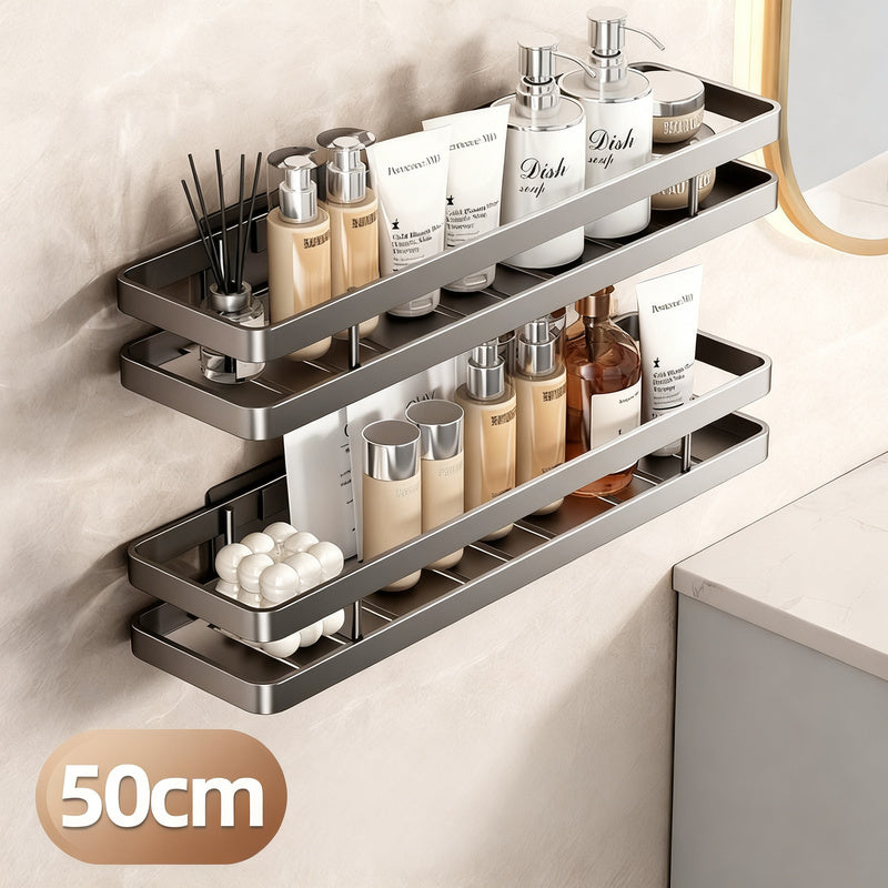Stainless steel bath shelf without drilling — product view 6