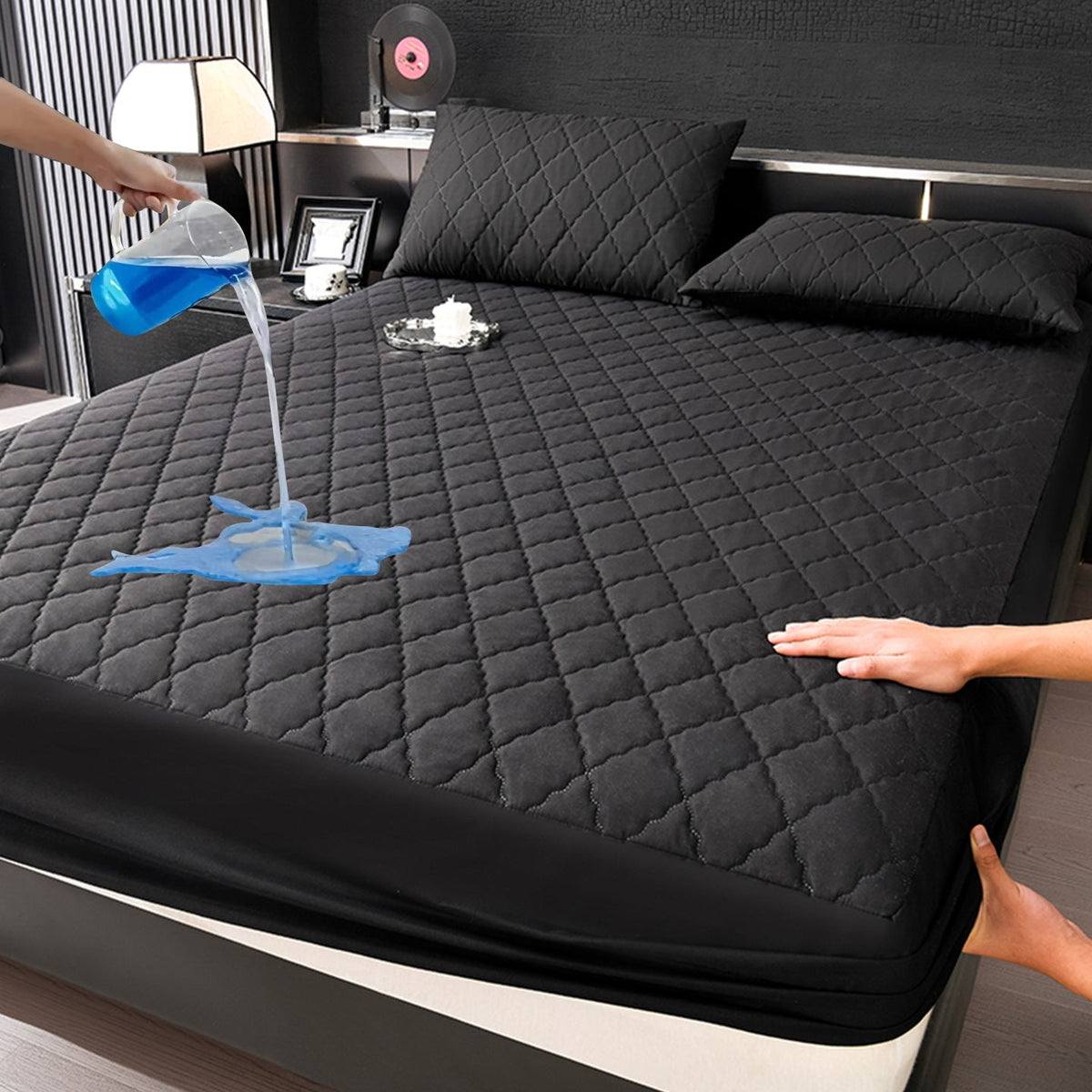Waterproof fitted sheet with padding — product view 6