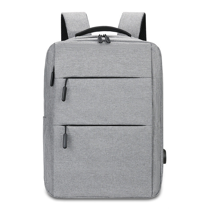 Expandable canvas backpack with USB, up to 20 L, 16 inch — product view 3