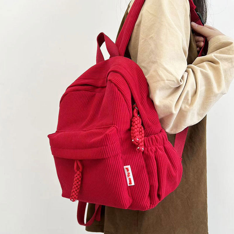 Women's backpack, cord, 20–35 L, for 13-inch laptop — product view 4