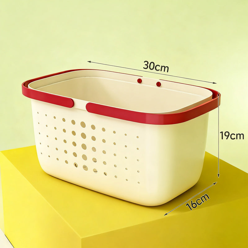 Portable bath basket made of plastic — product view 6