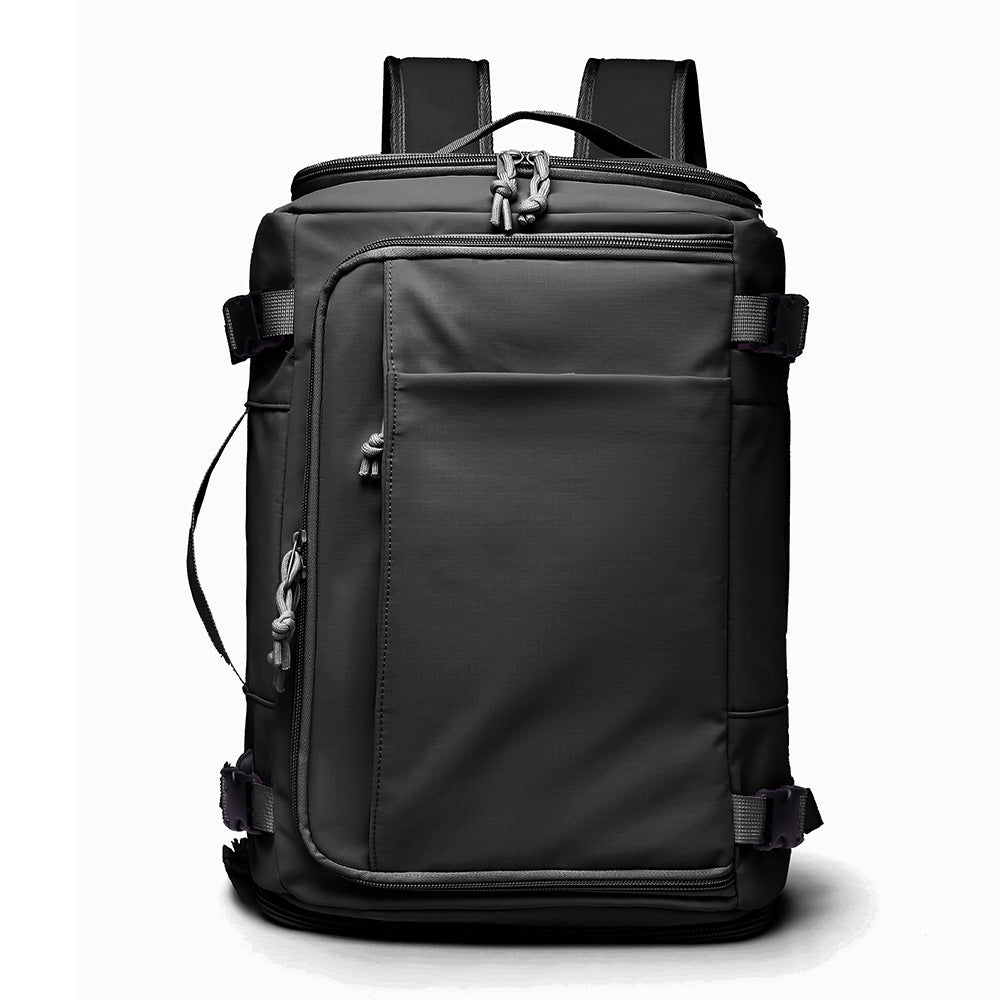 Nylon Backpack, 20–35 L, with shoe compartment and extension — product view 5