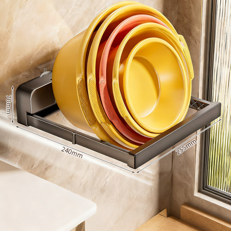 Wall shelf for sink, foldable — product view 5