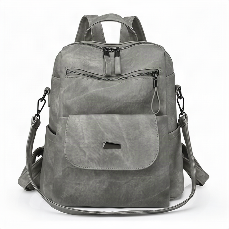 Women’s backpack made of PU, large capacity — product view 4