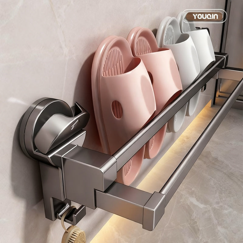 Bathroom slipper holder with suction cup, extendable — product view 1