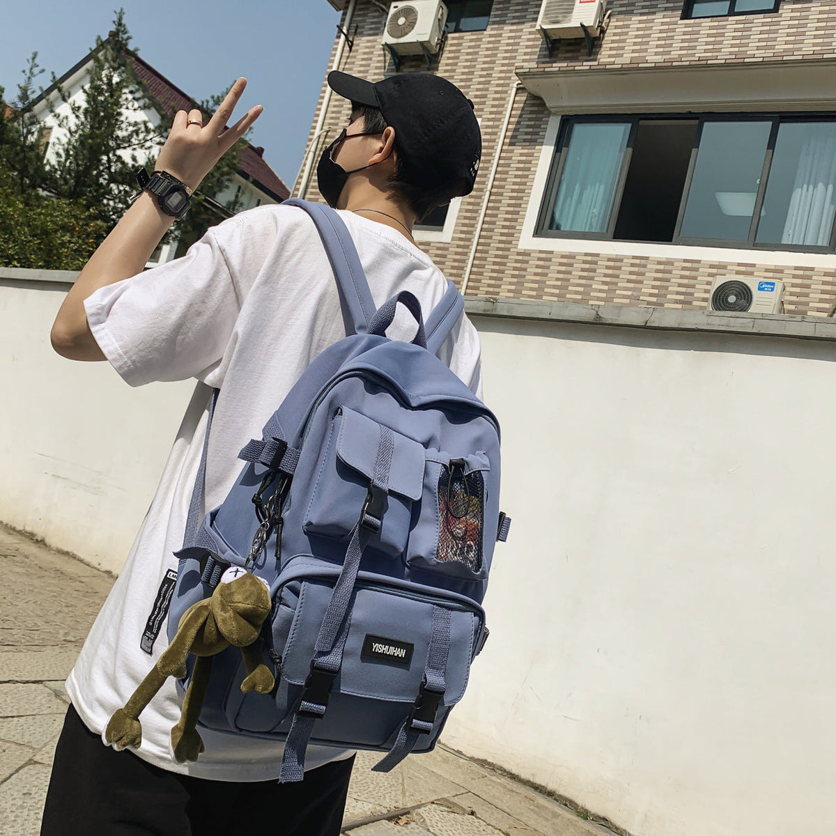 Nylon backpack, breathable and waterproof — product view 4
