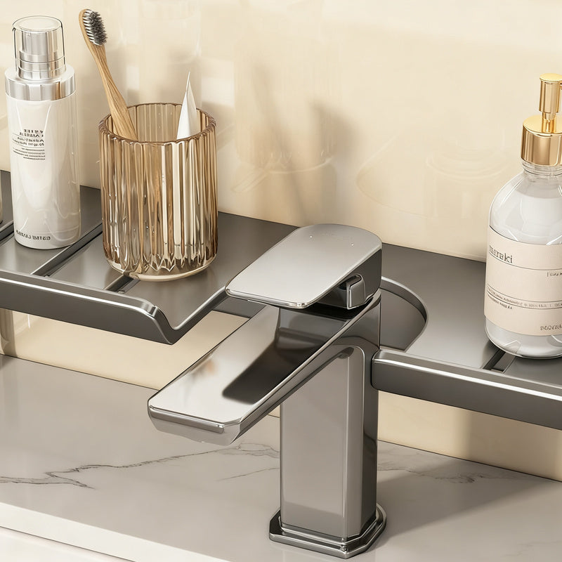 Wall shelf for sink, steel, without drilling — product view 1