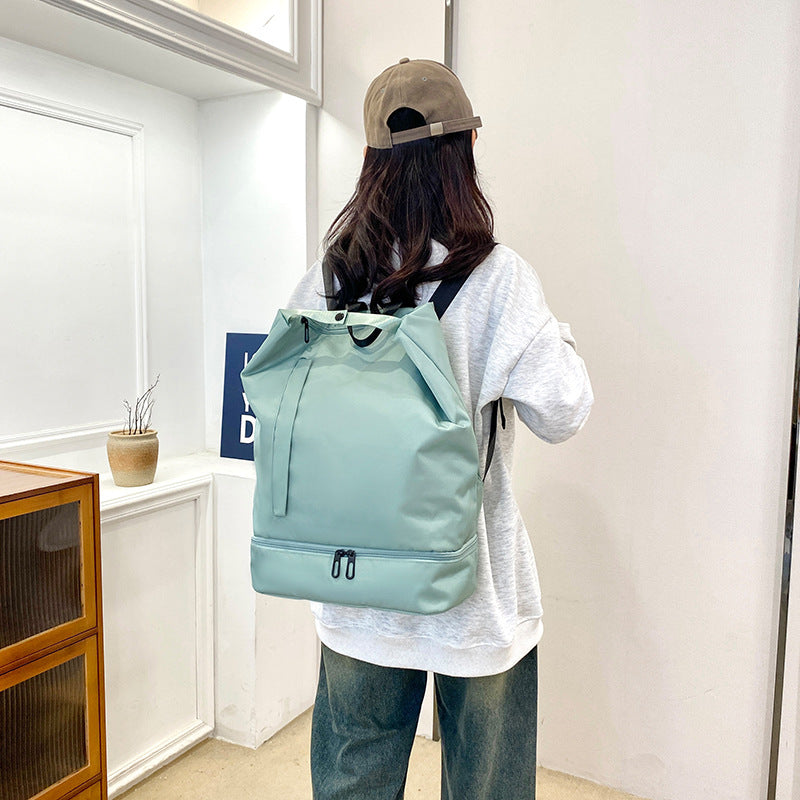 Swimming backpack with wet compartment, 20–35 L, for sports equipment — product view 4
