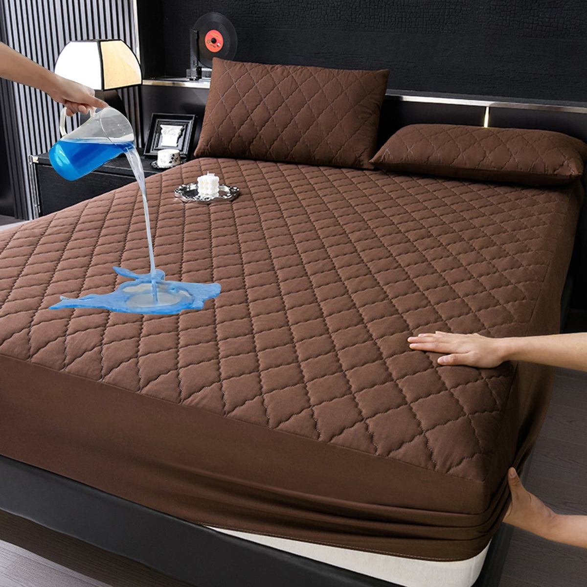 Waterproof fitted sheet with padding — product view 7