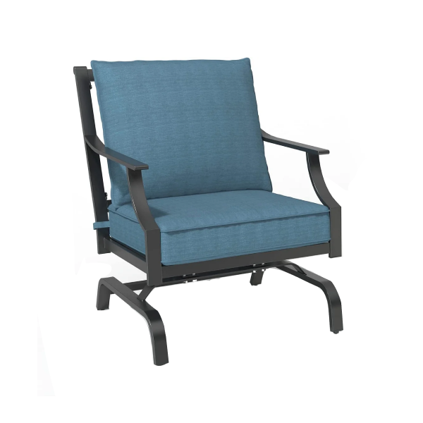 LOUNGE YARD Outdoor Patio Seating Chair Metal Set of 2 — product view 3