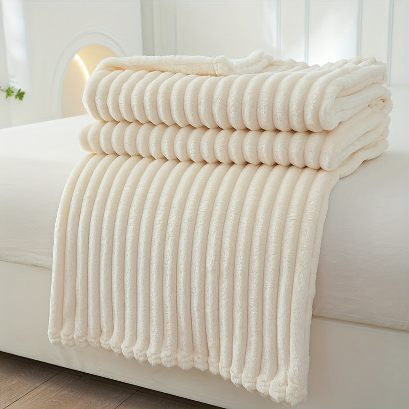LoungeYard | Soft Plush Blanket with Rib Pattern — product view 5