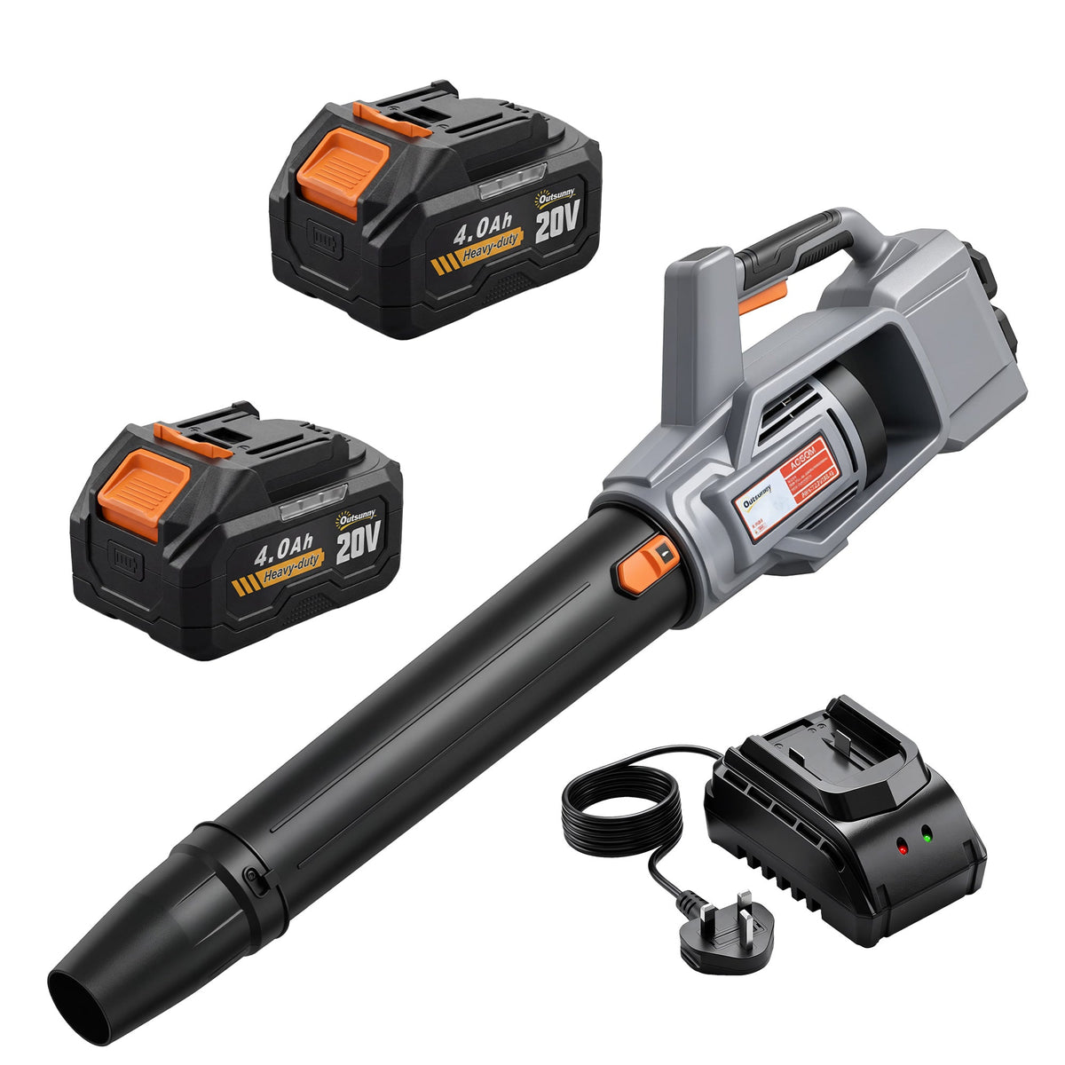 36V Cordless Leaf Blower with 2 Batteries and Charger — product view 1