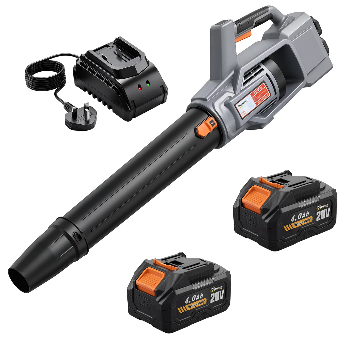 36V Cordless Leaf Blower with 2 Batteries and Charger — product view 2