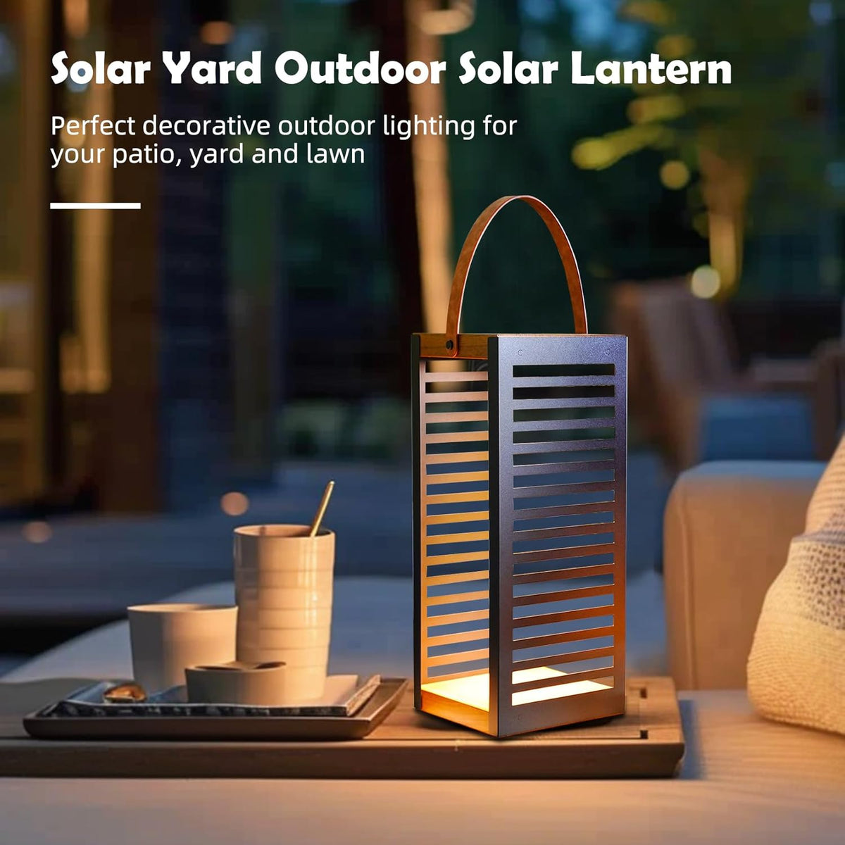 LOUNGE YARD 19.7'' Solar Powered Outdoor Floor Lamp — product view 5