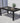 CULLMAN ALU./STEEL K.D. DINING TABLE 160X96.5CM