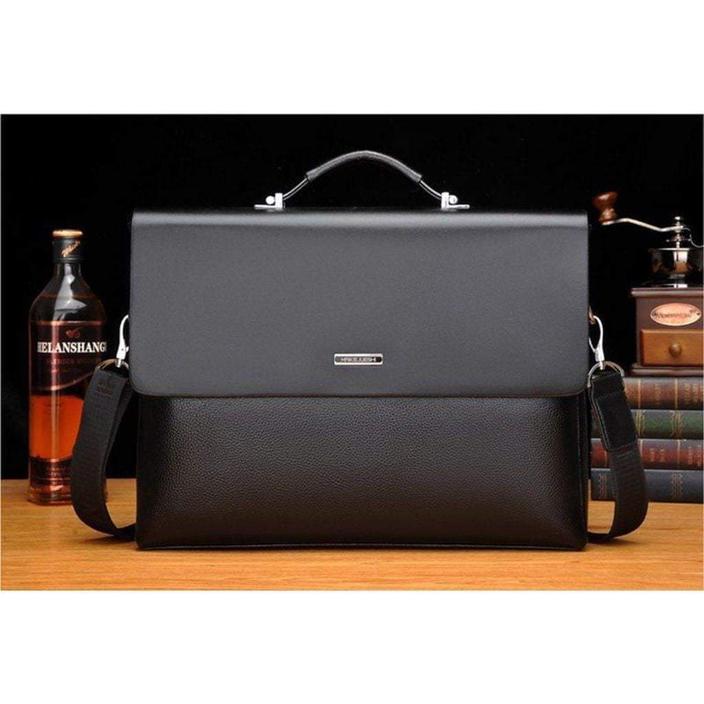 LoungeYard | New Business Mens Leather Briefcase — product view 1