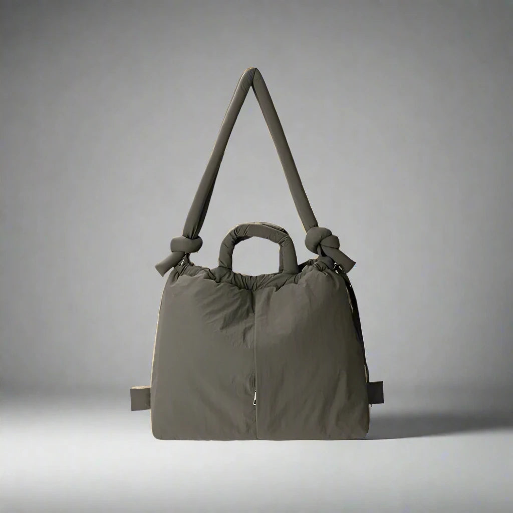 LoungeYard | Riva Puffer Handbag – Stylish Carry Bag with Shoulder Strap — product view 5
