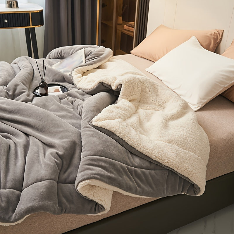 CozyWarm - Luxury Milk Fleece Blanket Double Layer LoungeYard — product view 5