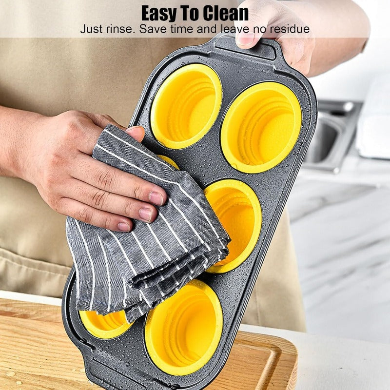 Press-Release Silicone Muffin Pan with Sturdy Metal Frame LoungeYard — product view 6