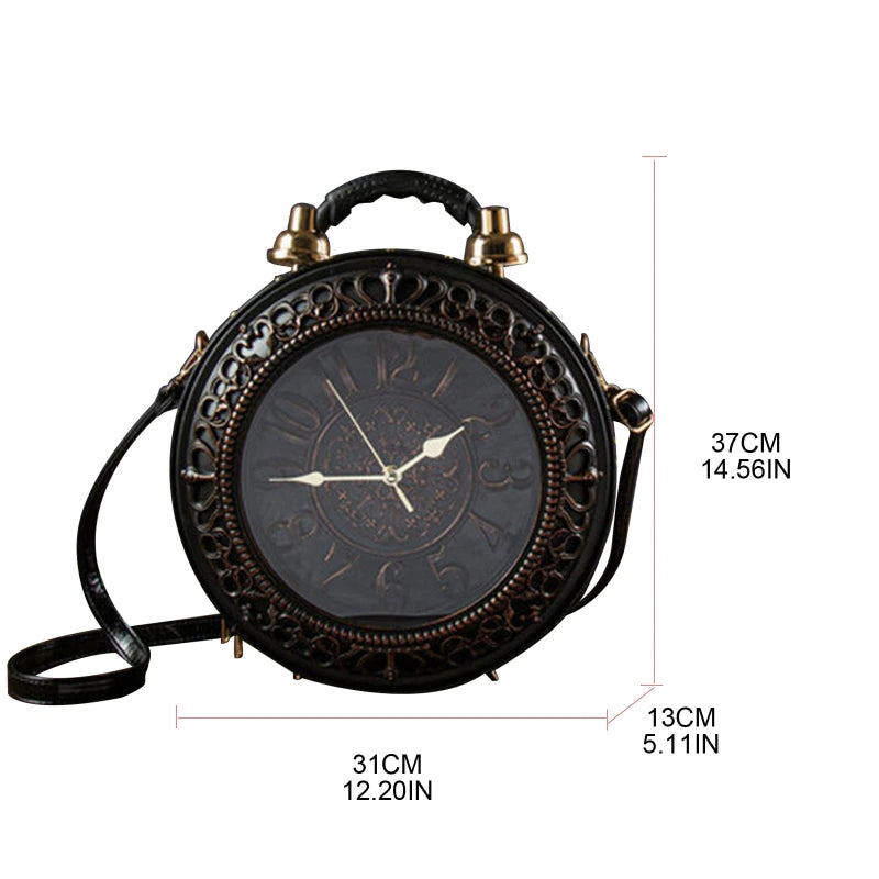 LoungeYard | Vintage Time Creative Clock Crossbody Bag — product view 4