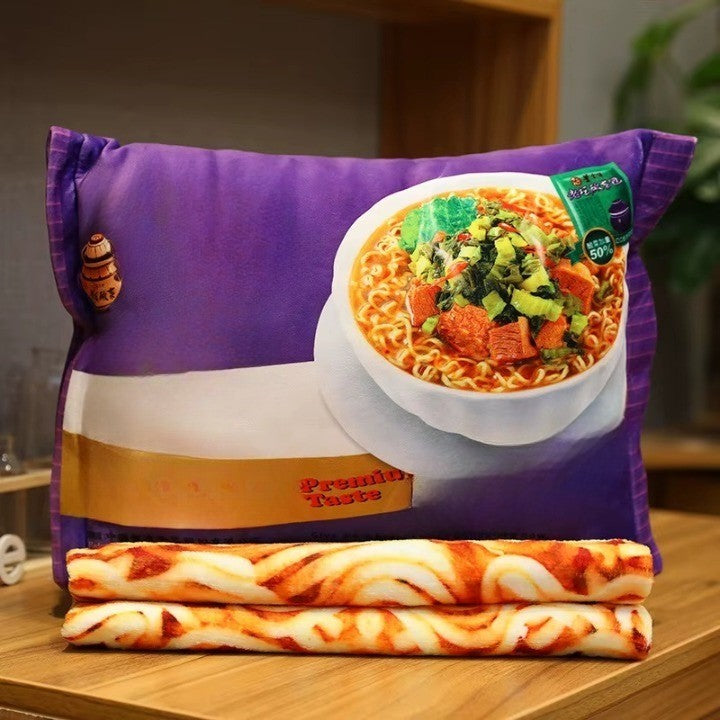 LoungeYard | Comfort Food Noodle Snuggle Throw Blanket — product view 6