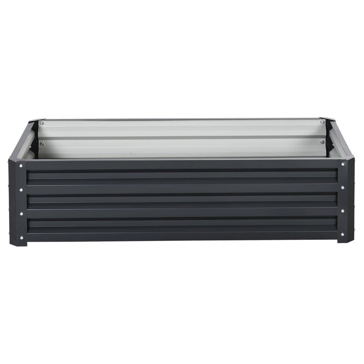 Galvanized Raised Garden Bed, 4' x 2' x 1' Metal Planter Box, for Growing Vegetables, Flowers, Herbs, Succulents, Gray — product view 2