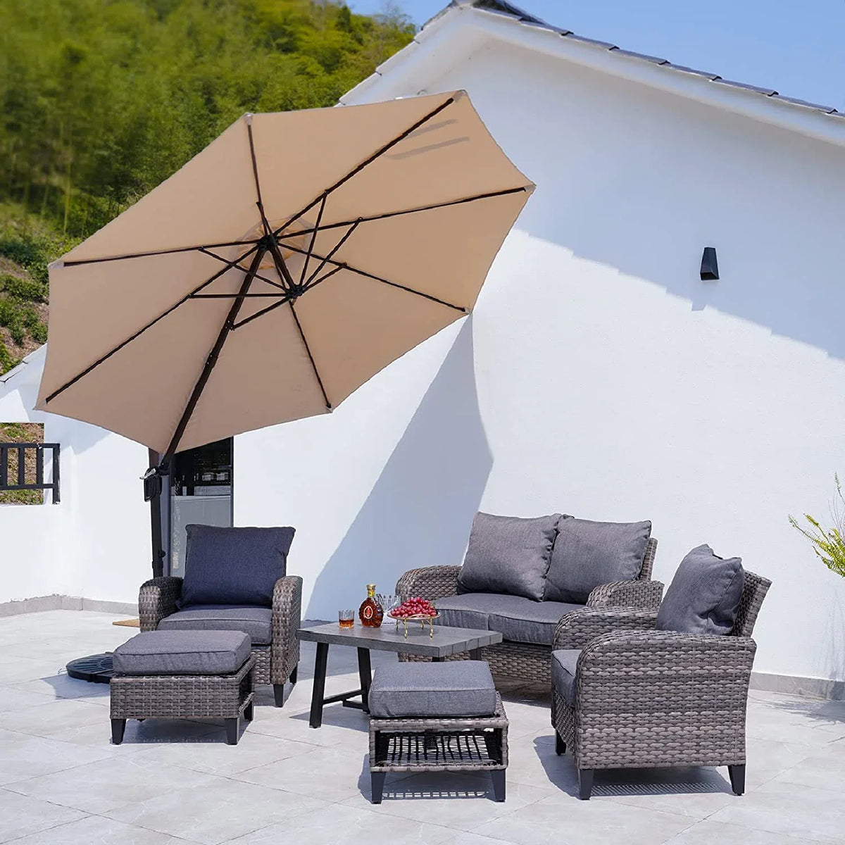 LOUNGE YARD Defriest Wicker Outdoor Lounge Chair — product view 5
