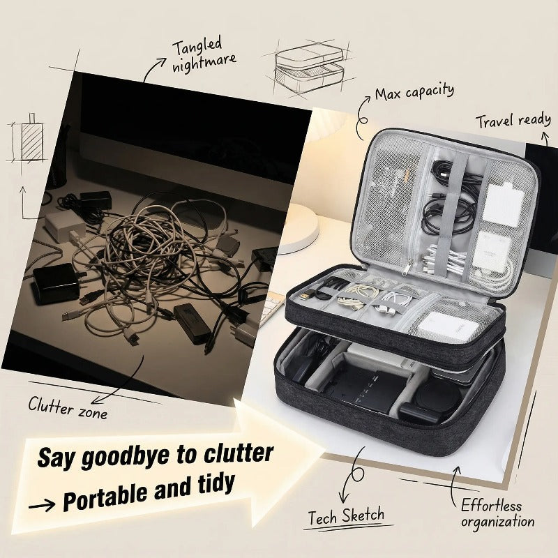 Triple Layer Tech Organizer LoungeYard — product view 2