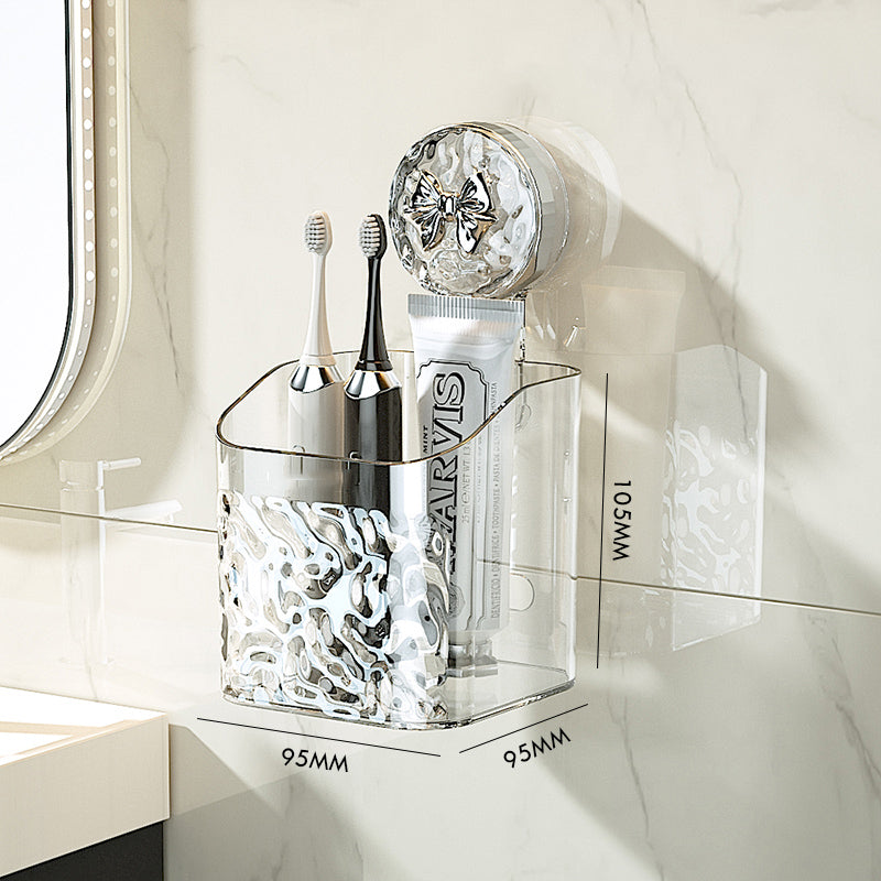 LoungeYard | Light Luxury Style Glacier Pattern Suction Cup Shelf — product view 3