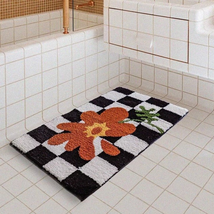 LoungeYard | Fluffy Chessboard Carpet — product view 1