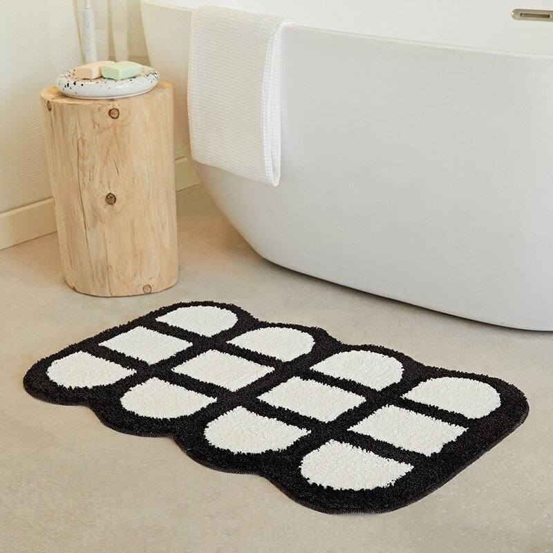 LoungeYard | Fluffy Chessboard Carpet — product view 2