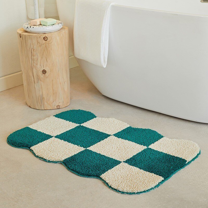 LoungeYard | Fluffy Chessboard Carpet — product view 4