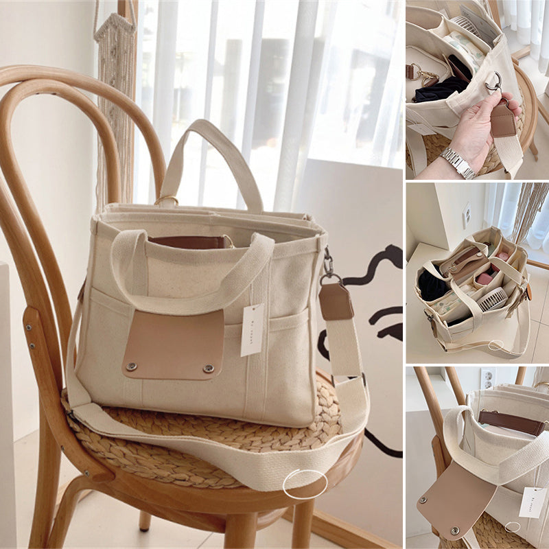 LoungeYard | Solid Color Canvas Shopper Bag — product view 2
