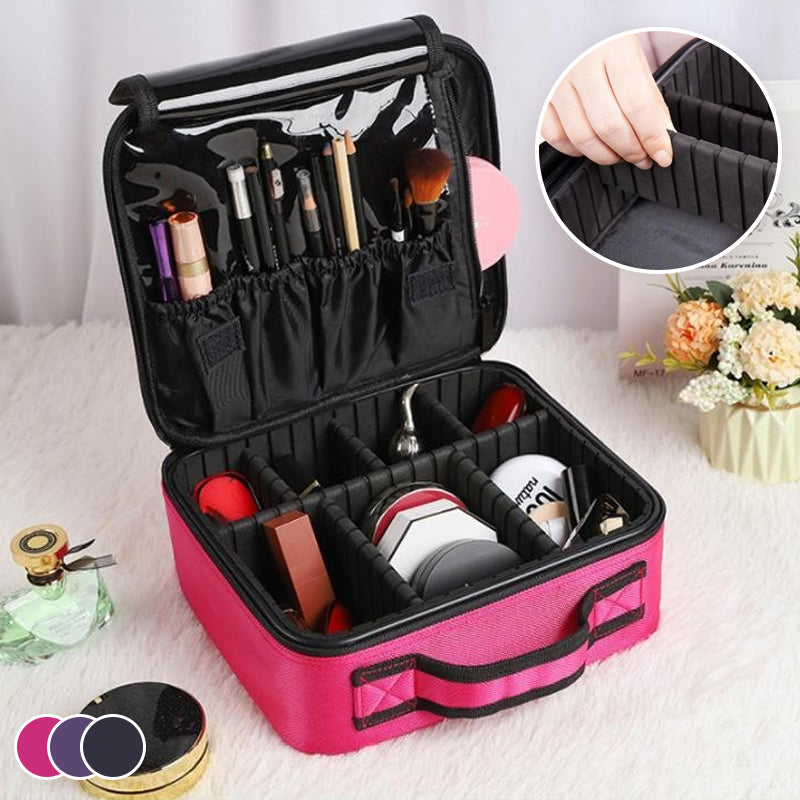 LoungeYard | Makeup Cosmetic Storage Bag with Adjustable Compartment — product view 2