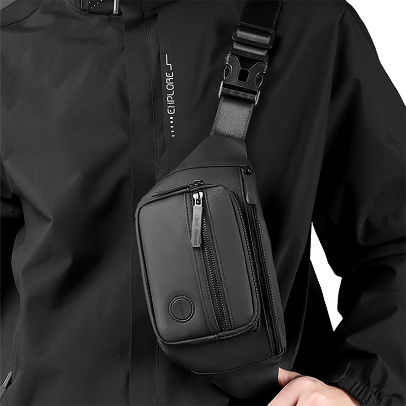 LoungeYard | Men's Hip Bag MotionGear – Multifunctional Crossbody Bag with Adjustable Strap — product view 2
