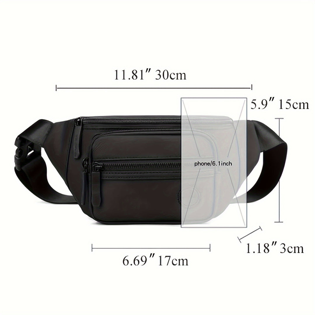 LoungeYard | Men's Hip Bag MotionGear – Multifunctional Crossbody Bag with Adjustable Strap — product view 4