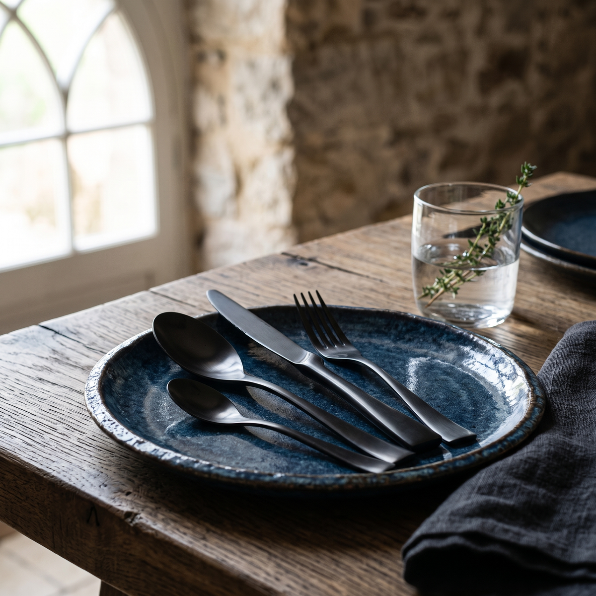 Greece Cutlery Set, Stainless Steel, 16 or 24-Piece — product view 3