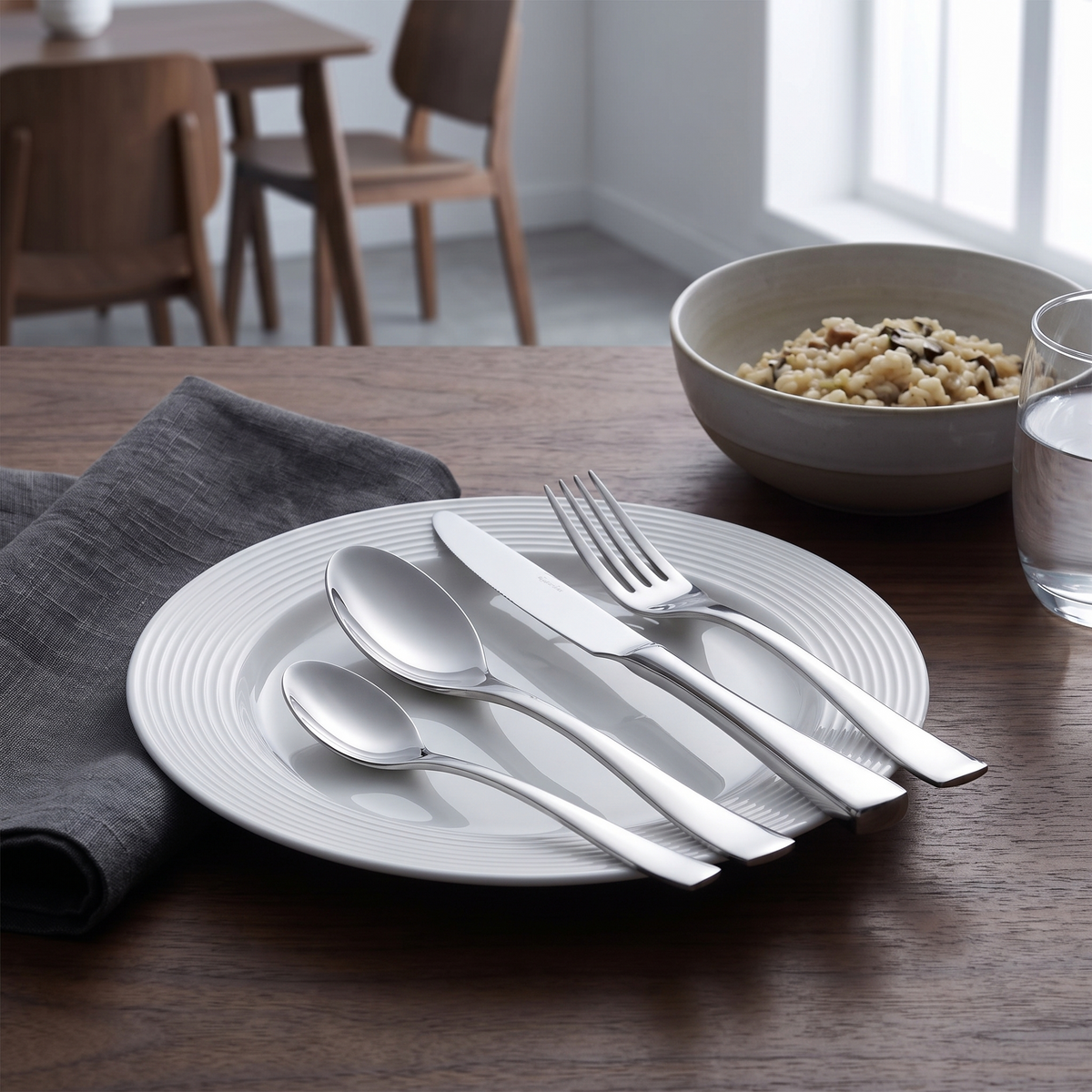 Greece Cutlery Set, Stainless Steel, 16 or 24-Piece — product view 4