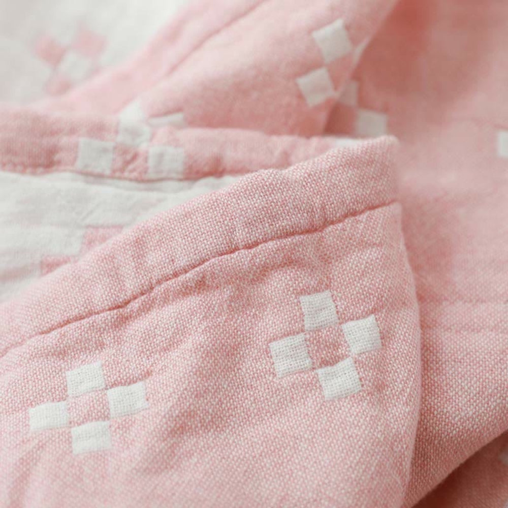 LoungeYard | Cotton Geometric Blanket Throw — product view 3