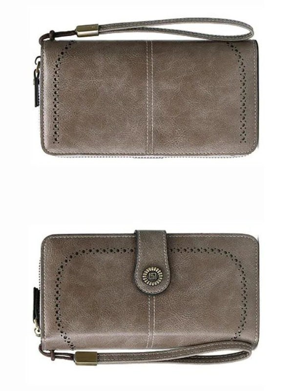 Stylish Leather Wallet with Wristband LoungeYard — product view 7