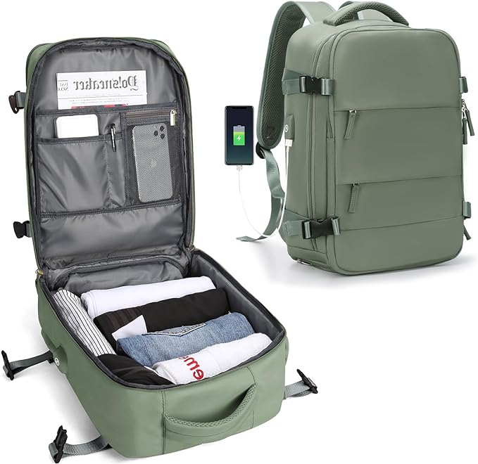 LoungeYard | Durable Backpack for Trips with USB Charging Port — product view 7