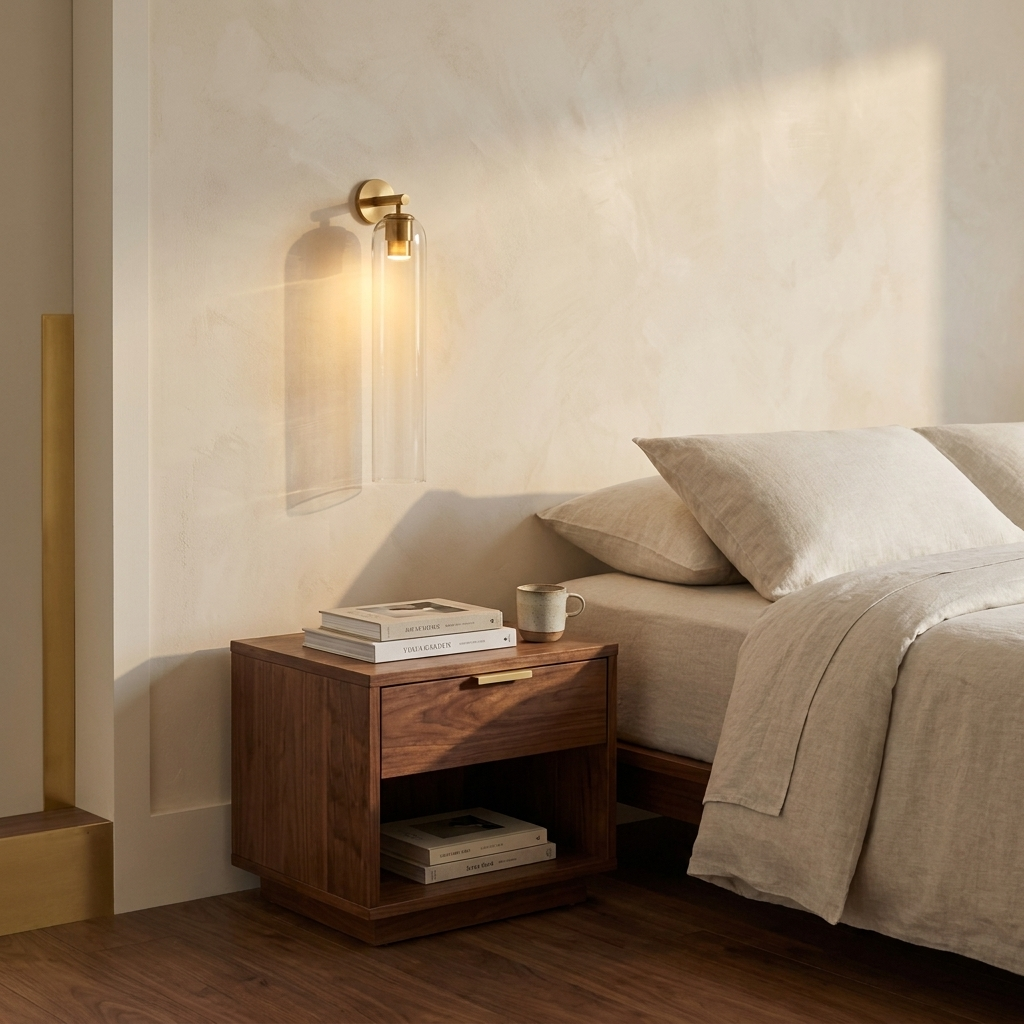 Lumira | Mouth Blown Art Glass Wall Sconce Accent Light for Bedside and Hallway — product view 2
