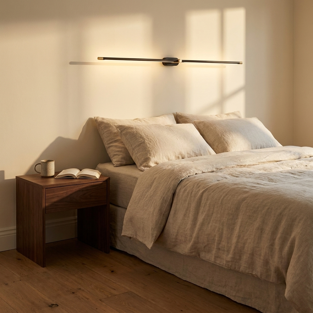 Skyla | Slim Linear LED Wall Lamp for Vanity Mirror and Bedside Lighting — product view 3