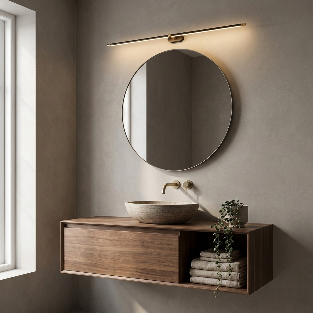 Skyla | Slim Linear LED Wall Lamp for Vanity Mirror and Bedside Lighting — product view 2