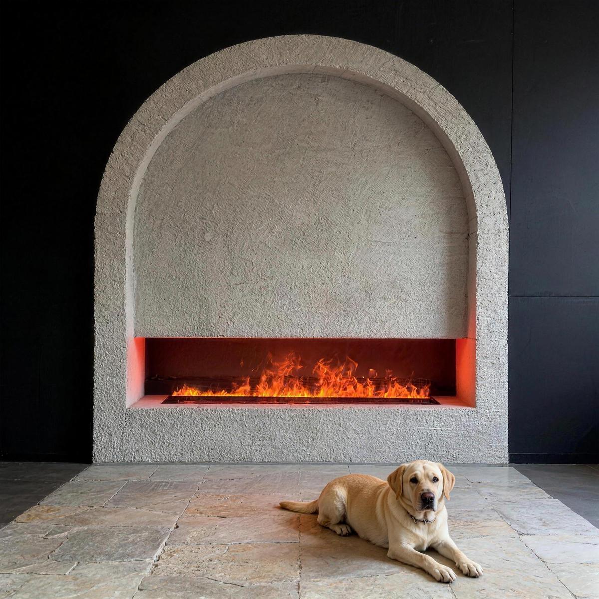 Wall Mounted Water Vapor Electric Fireplace with LED Flame Effect, Rental-Friendly Mist Insert for Apartments — product view 1
