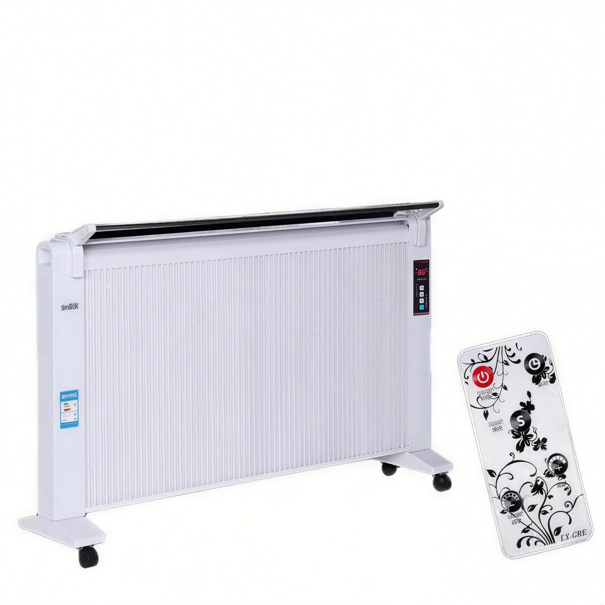 Carbon Fiber Far-Infrared Portable Heater, Energy-Efficient Freestanding Waterproof Heater with Remote — product view 2