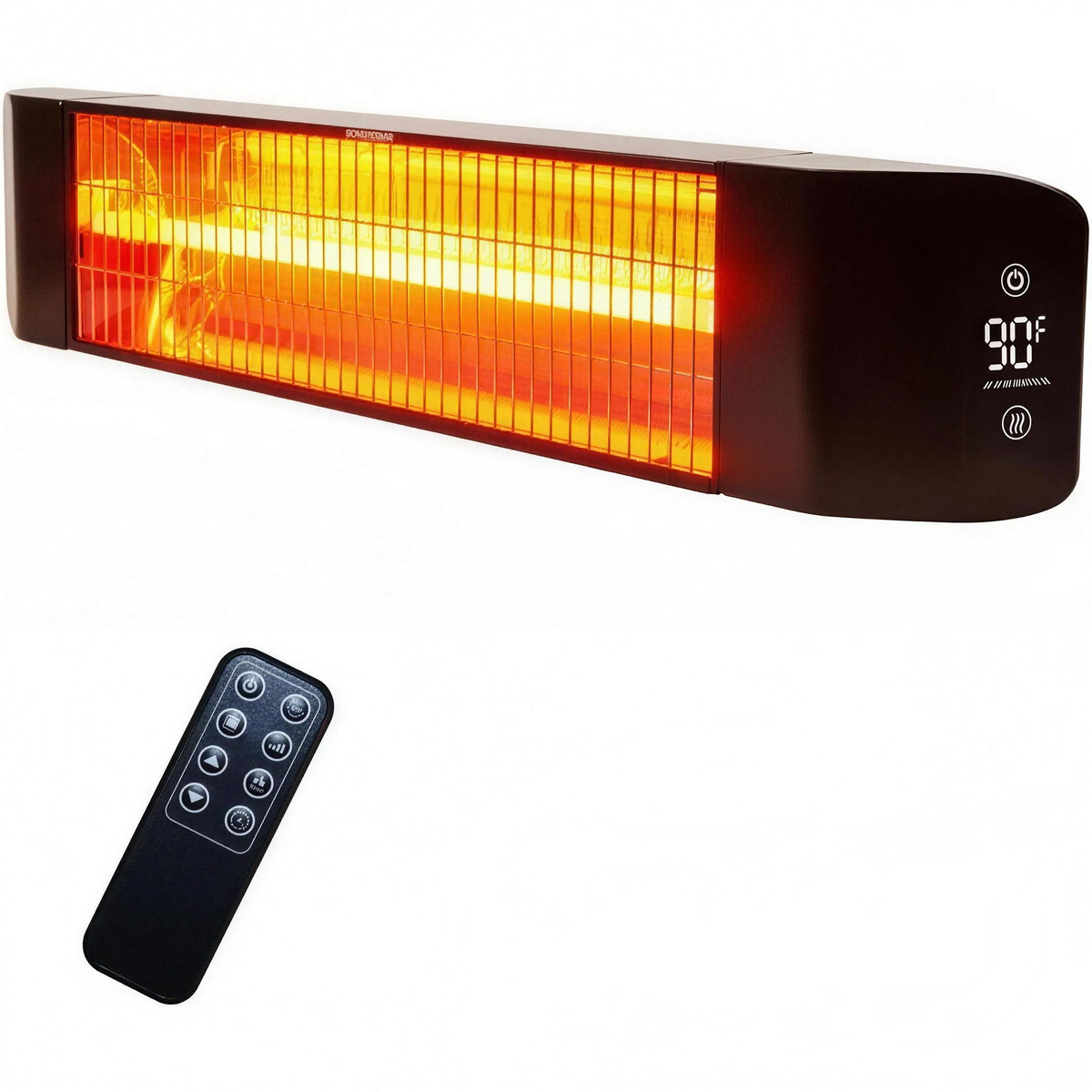1500W Silent Outdoor Electric Heater with 24-Hour Timer, IP65 Waterproof Targeted Infrared Heater for Patio, Garage & Indoor Spaces — product view 1