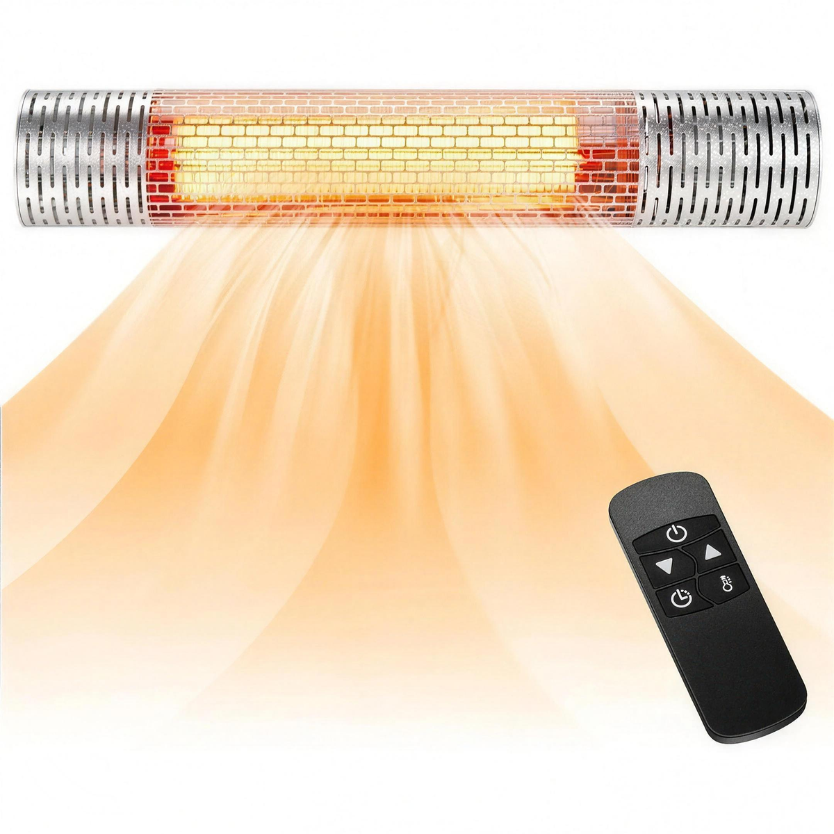 1500W Outdoor Wall Heater with Remote, 2 Heat Modes & 9-Hour Timer, IP55 Infrared Electric Patio Heater — product view 1